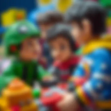 Highlighting Educational Aspects of Action Toys Close-up of educational features in action toys