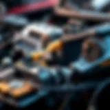 Close-up of electric car parts showcasing their quality