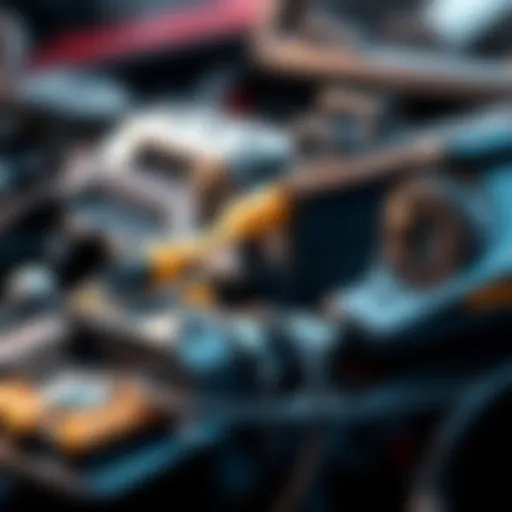 Close-up of electric car parts showcasing their quality