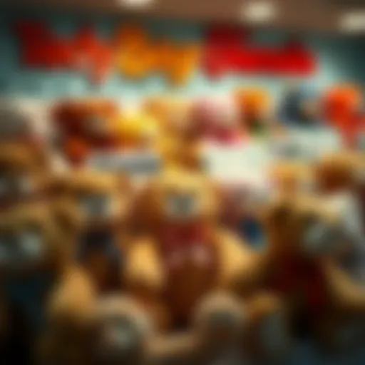 A variety of teddy bear names displayed creatively