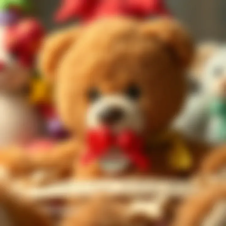 A chart depicting popular teddy bear names among children