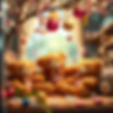 A serene setting showcasing teddy bears in a nurturing environment