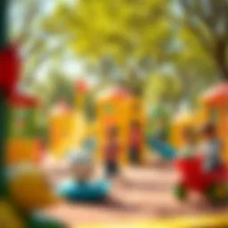 A vibrant baby play park full of engaging activities