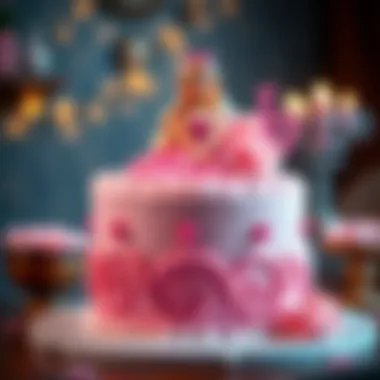 A beautifully crafted Barbie cake that captivates the imagination.