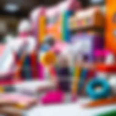 Variety of coloring materials for Barbie sets