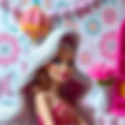 Colorful Barbie coloring pages showcasing creativity