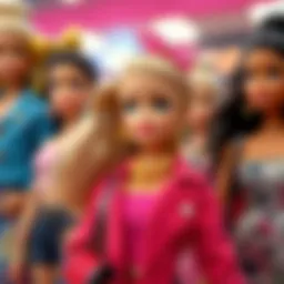 Diverse styles of Barbie Fashionistas dolls showcasing vibrant outfits