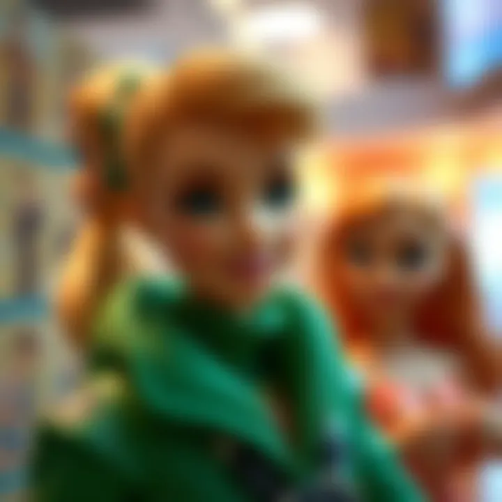 Character development illustrations from the Barbie film