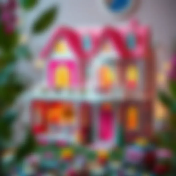 Finished Barbie house showcasing imaginative design