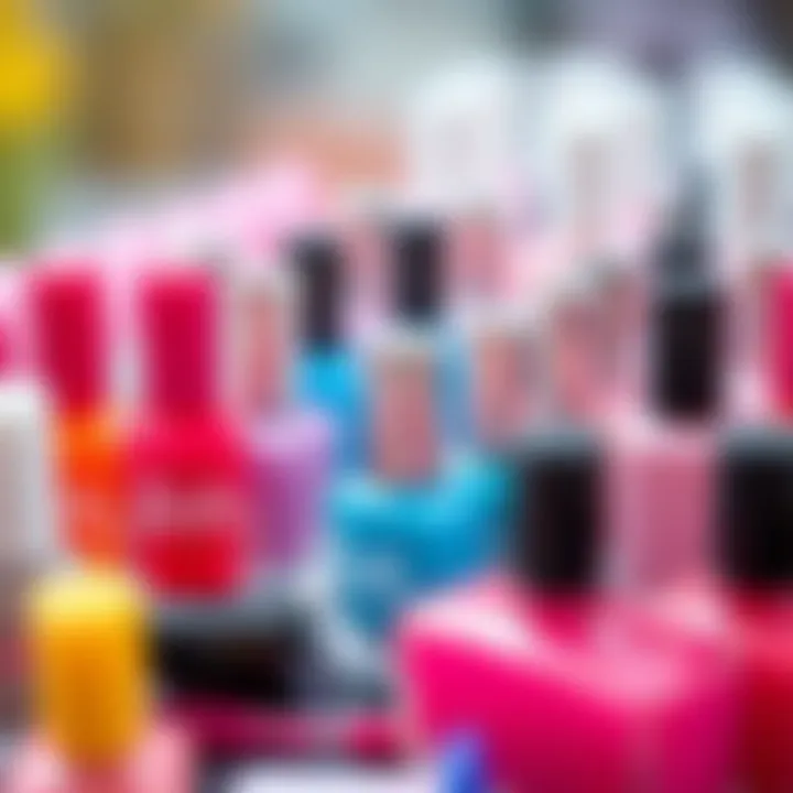 Vibrant Assortment of Barbie Nail Polishes Vibrant assortment of Barbie nail polishes showcasing various colors and designs.