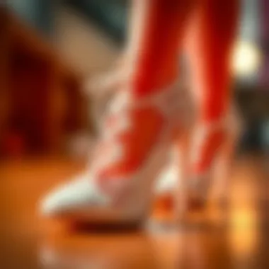 A close-up of Barbie shoes highlighting intricate details and craftsmanship.