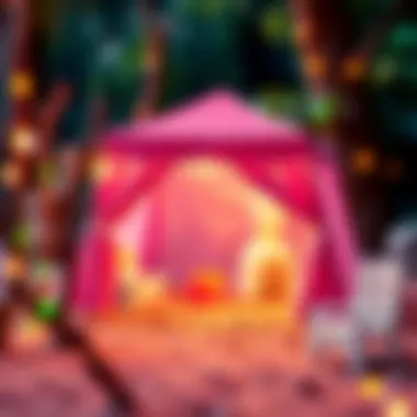 Choosing the perfect ground for a Barbie tent