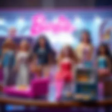 Different types of Barbie games illustrating diversity in play options.