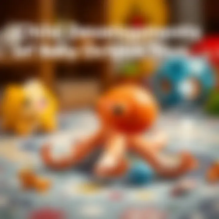 Infographic showing benefits of baby octopus toys for child development