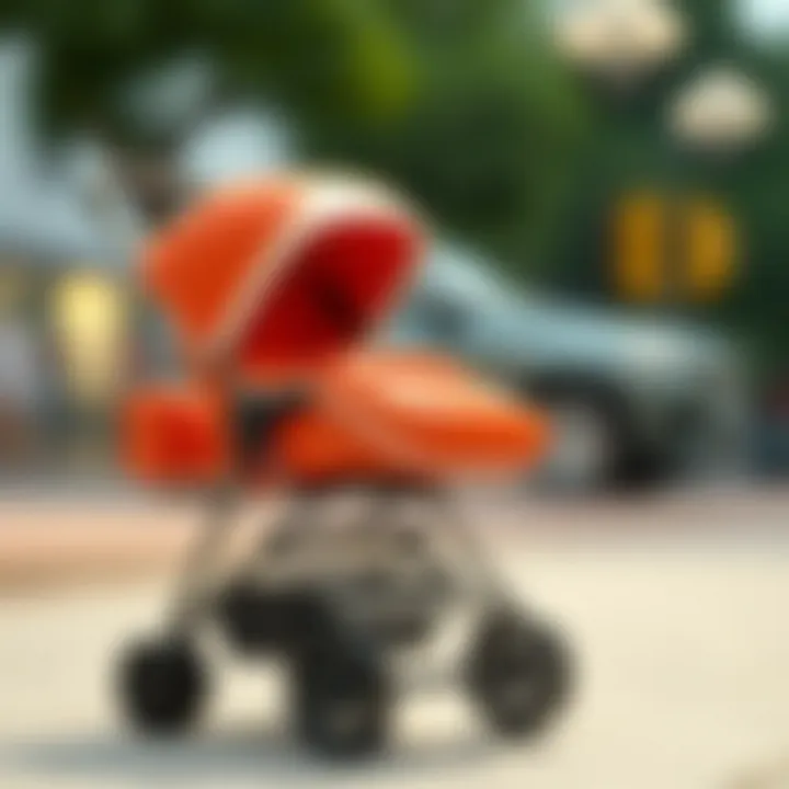 Showcasing functionality in high-end strollers