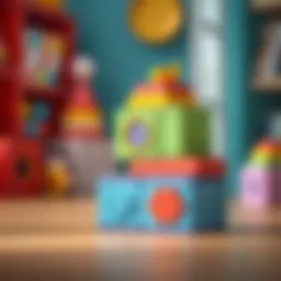 Colorful stacking blocks for infants