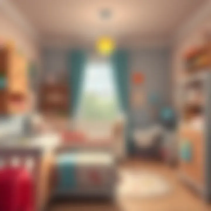 A Serene Nursery of Quality Baby Products A serene nursery filled with high-quality baby products showcasing safety and comfort.