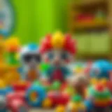 Colorful Berg toys promoting cognitive skills