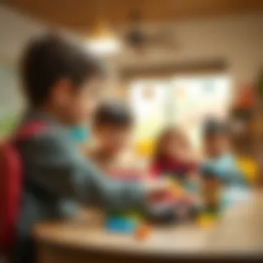 Children engaging in social play with Berg toys