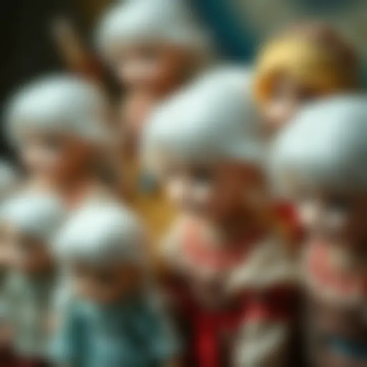 Cultural Significance Cultural artifacts featuring white-haired dolls