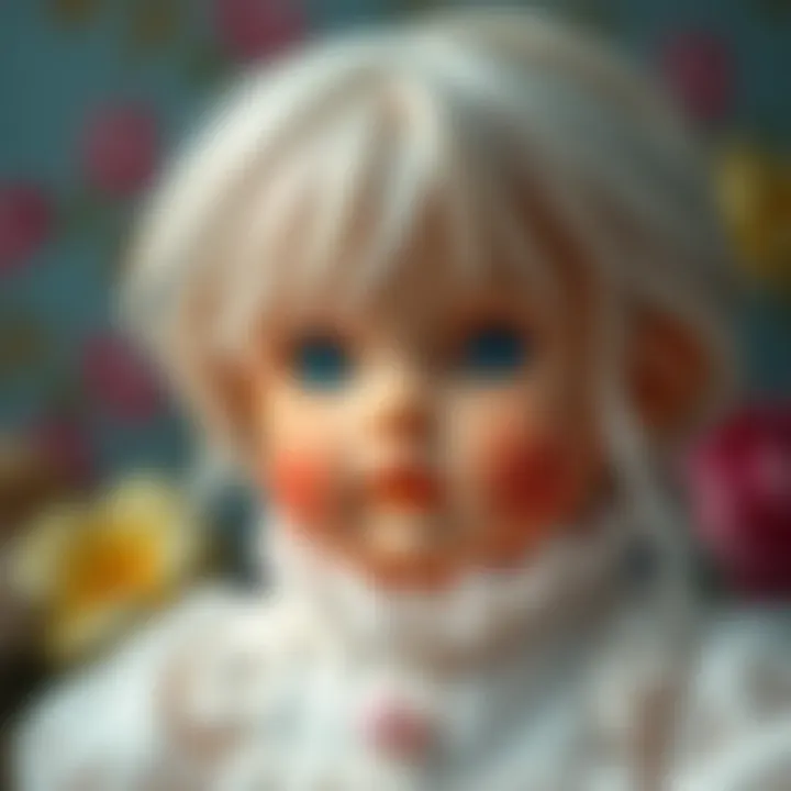 Symbol of Innocence Delicate white-haired doll symbolizing innocence