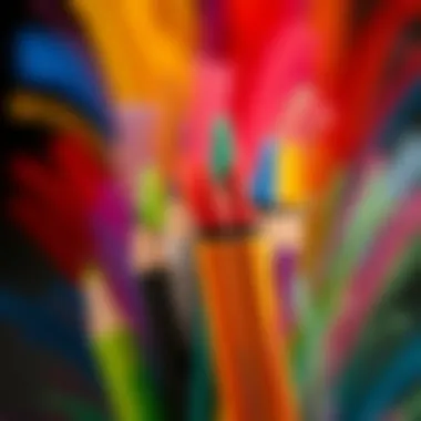 Creative Expressions with BIC Jumbo Pens Colorful strokes created with BIC Jumbo felt-tip pens