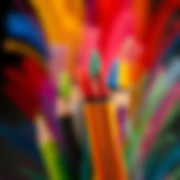 Creative Expressions with BIC Jumbo Pens Colorful strokes created with BIC Jumbo felt-tip pens