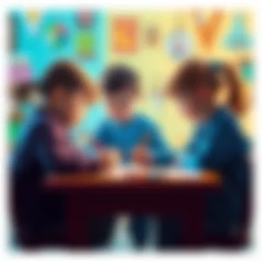 Artistic Engagement in Education Children engaged in art with BIC Jumbo pens