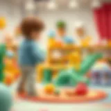 Creative indoor play area for toddlers