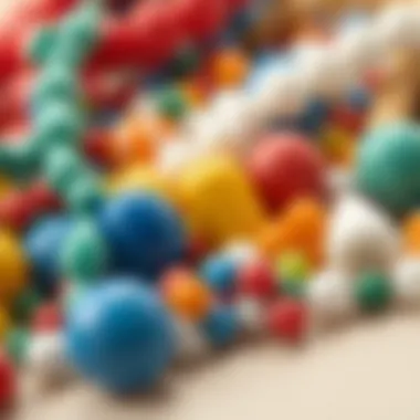 Variety of bead shapes and sizes