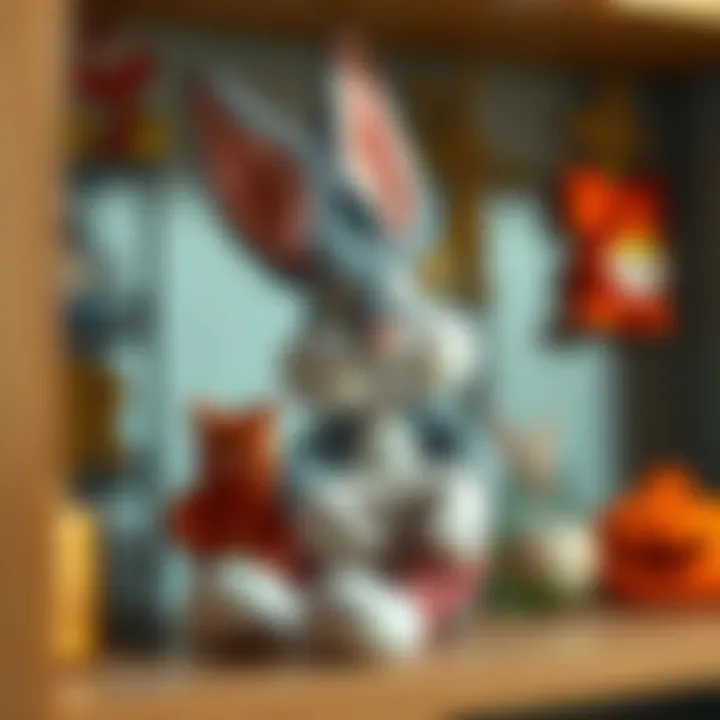 Bugs Bunny: A Beloved Companion Bugs Bunny plush toy on a shelf