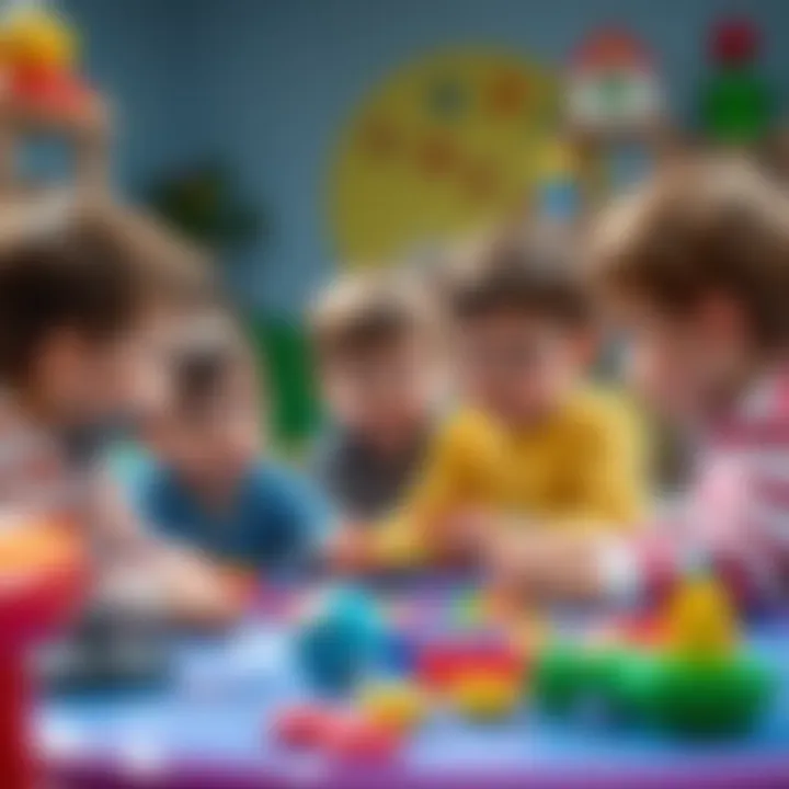 Children enjoying a play group session