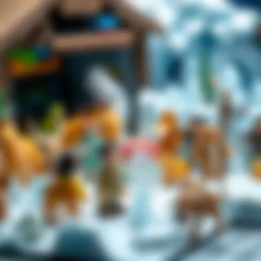 A collection of Ice Age-themed toys showcasing various characters and settings.
