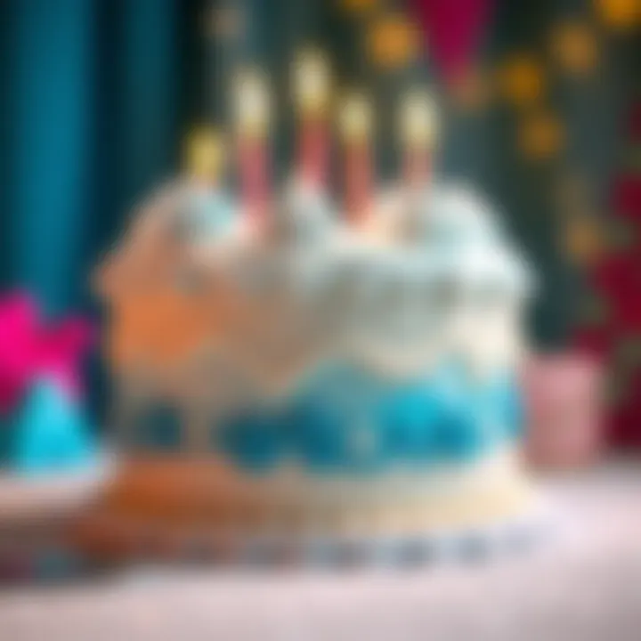 Ice Kingdom Birthday Cake Enchanting ice kingdom birthday cake decorated with shimmering blue and white frosting