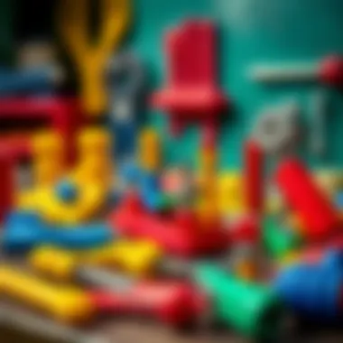 Colorful repair tools for children