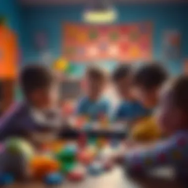 Children engaging in a cooperative game