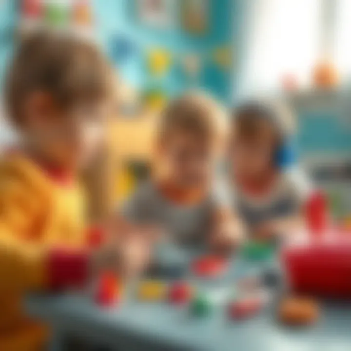 Children enjoying a creative playtime with a repair kit