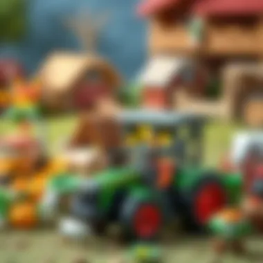 Children engaging in imaginative play with farm toys