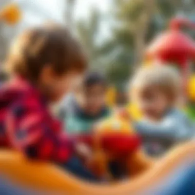 Children interacting and playing together in a safe environment