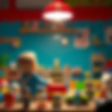 Children learning through interactive toy experiences