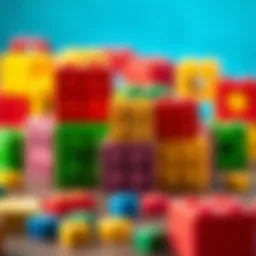 Colorful blocks promoting cognitive skills