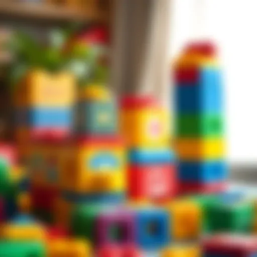 Building Blocks for Early Development Colorful building blocks for toddlers