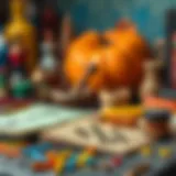 Colorful materials for crafting