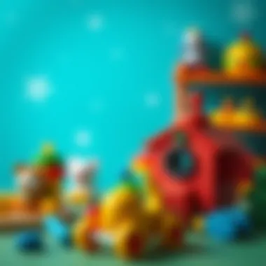 Colorful toys inspired by Rafadan Tayfa for educational play