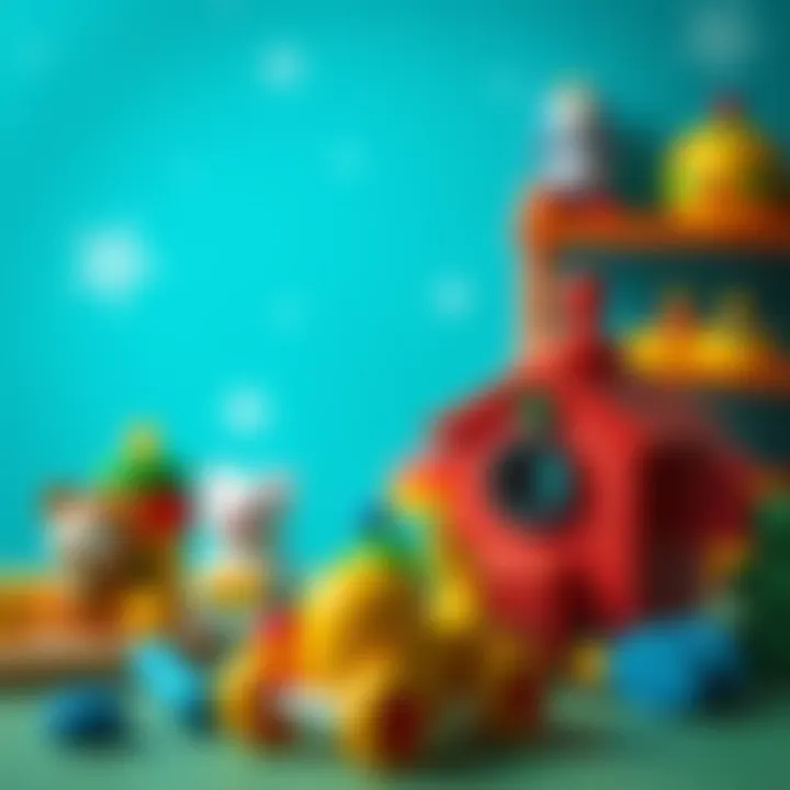 Colorful toys inspired by Rafadan Tayfa for educational play