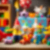 Colorful toys suitable for a two-year-old child's birthday gift