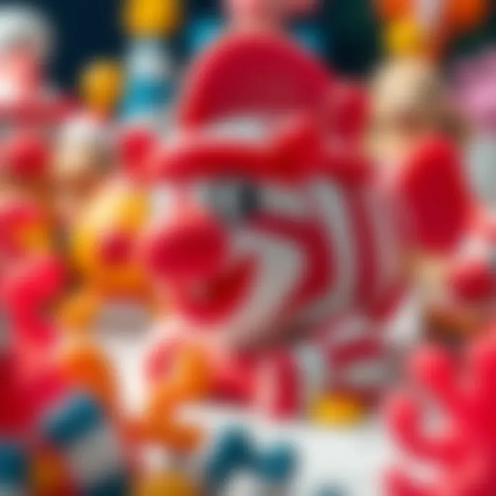 Collection of sea clown themed toys that promote imaginative play