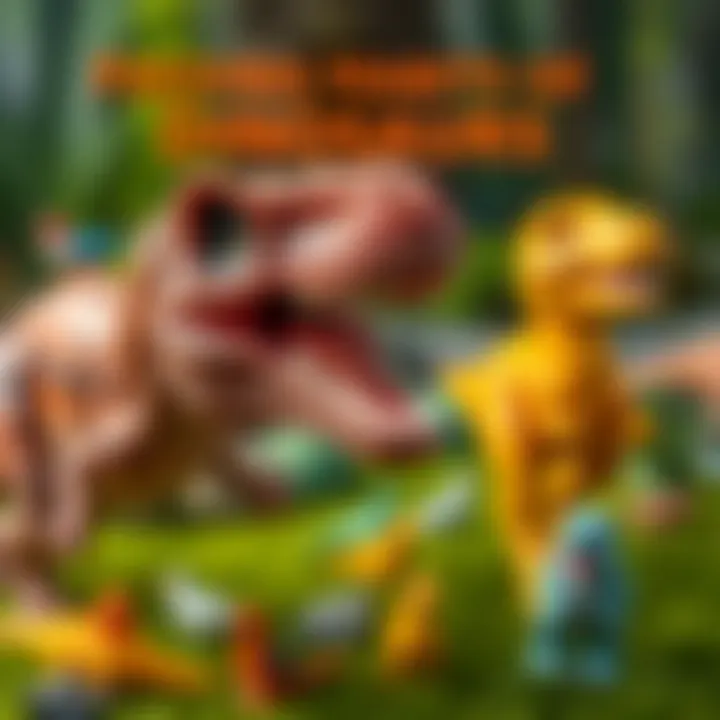 An educational infographic showcasing the feeding habits of different dinosaur types.