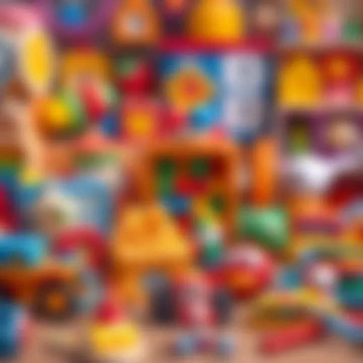 A diverse selection of educational toys for children