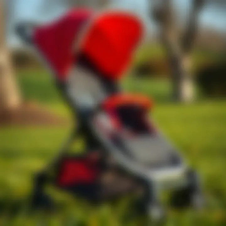 Safety features of a premium baby stroller